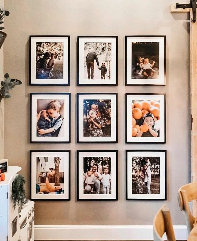 Gallery Photo Collection - instead of vertical - horizontal for longer hallway a