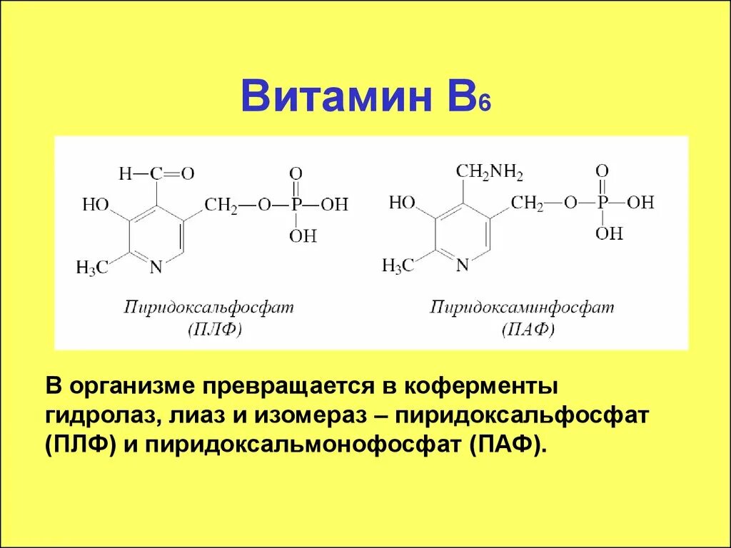 Структура витамина b6. Кофермент в6 пиридоксин. Кофермент витамина в6. Пиридоксаль кофермент.