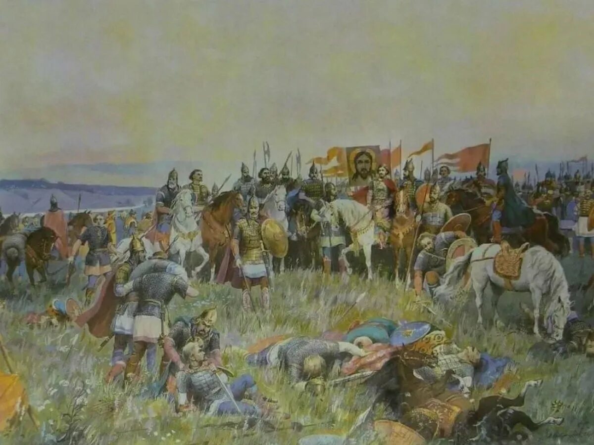 Победу на куликовом поле одержал. Куликовская битва. Куликовская битва Куликово поле.