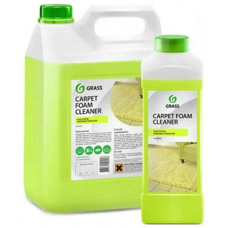 125202_Очиститель ковровых покрытий! 'Carpet Foam Cleaner' (канистра 5.4кг)\. 1л grass Carpet Foam Cleaner (215110). Очиститель ковровых покрытий "Carpet Foam Cleaner" (канистра 5,4 кг). Очиститель ковровых покрытий grass Carpet Foam Cleaner 1л.