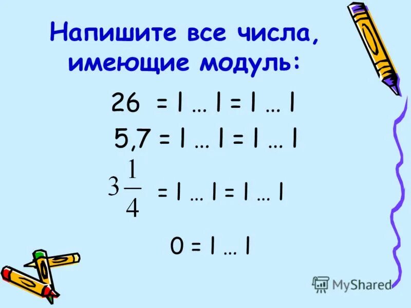 Число 0 имеет модуль