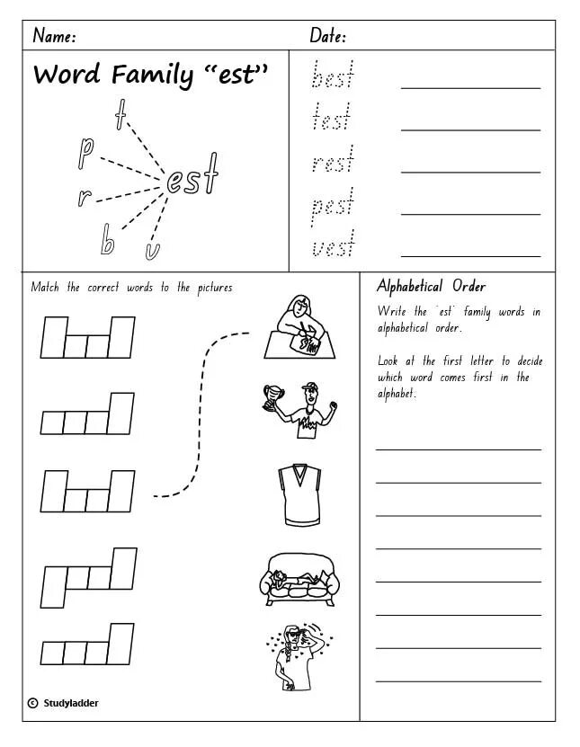 Activity 2 write in order