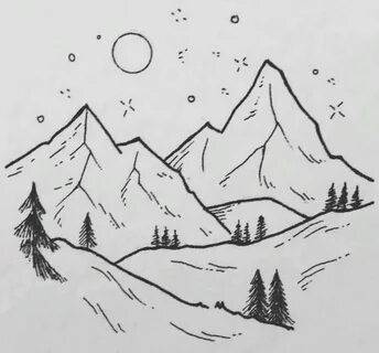Как просто нарисовать горы