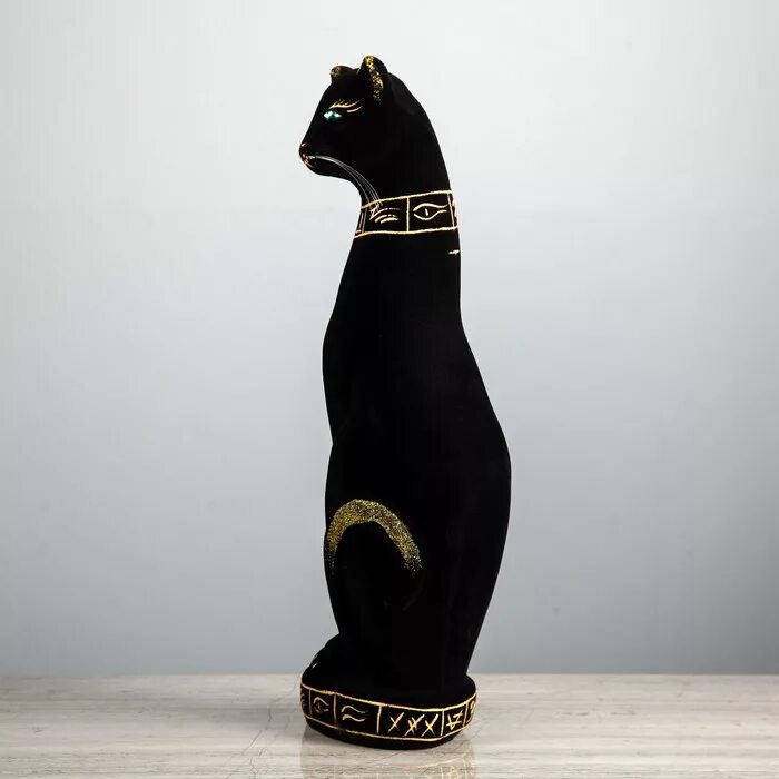 Багира Египетская кошка. Египетская кошка черная. Сувенир керамика "кошка Египетская, черная " h=23см. Копилка кошка Багира большая флок черная. Музыка египта для кошек