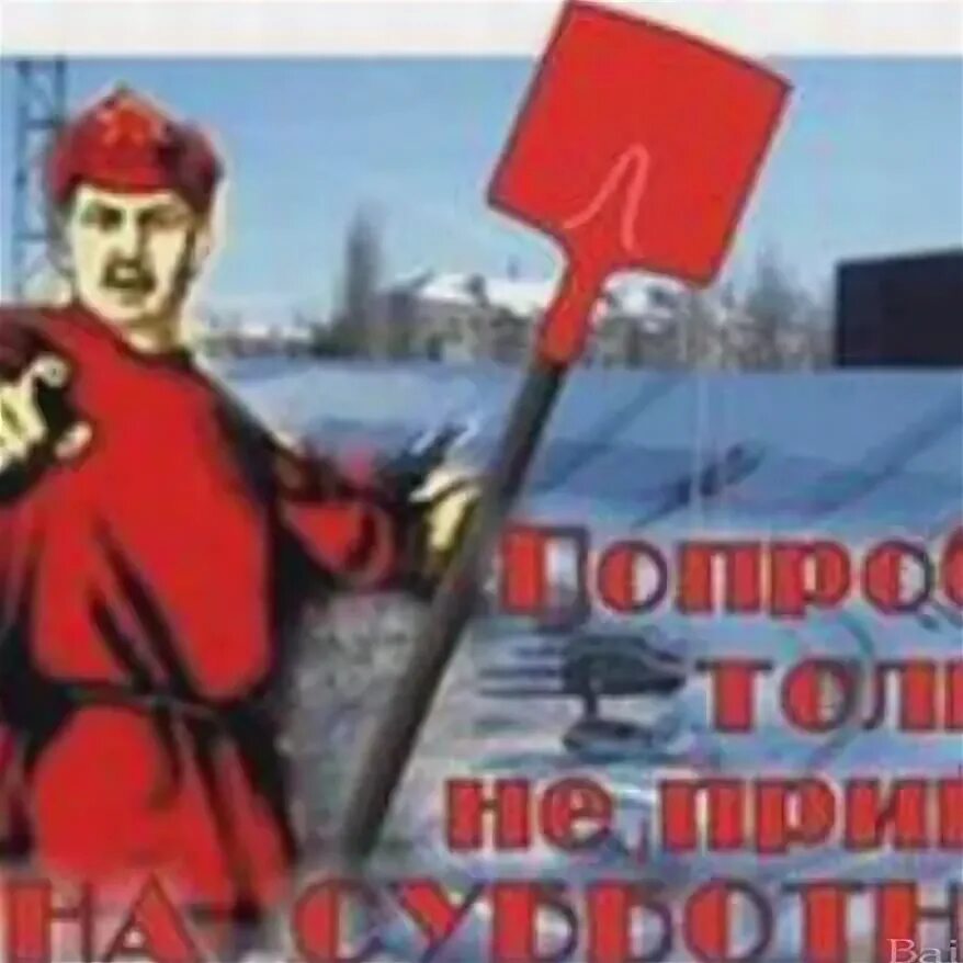 Хорошие работники всегда на субботнике