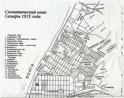 Старая карта самары