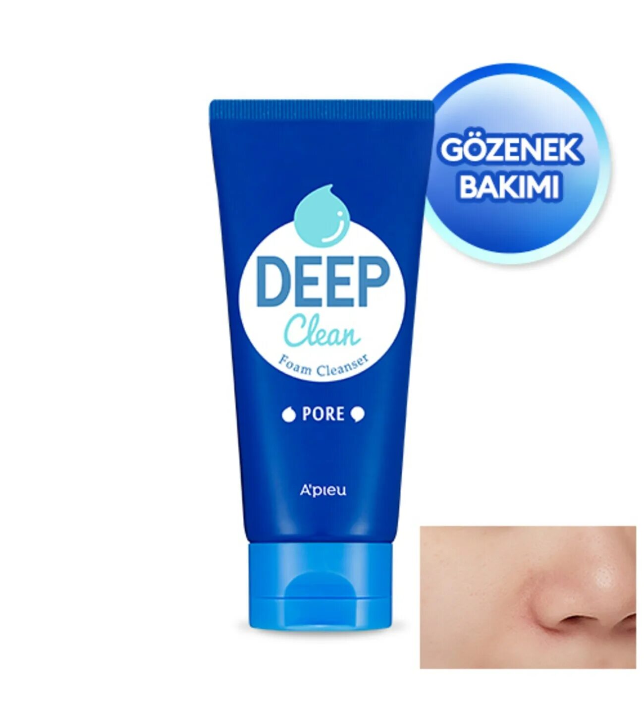 Deep clean foam. A&#039;pieu deep clean foam cleanser (130 ml). a&#039;pieu deep clean foam cleanser pore. пенка для умывания `a`pieu` `deep clean` 130 мл. a&#039;pieu пенка для глубокого очищения пор deep clean foam cleanser pore, 130 мл.