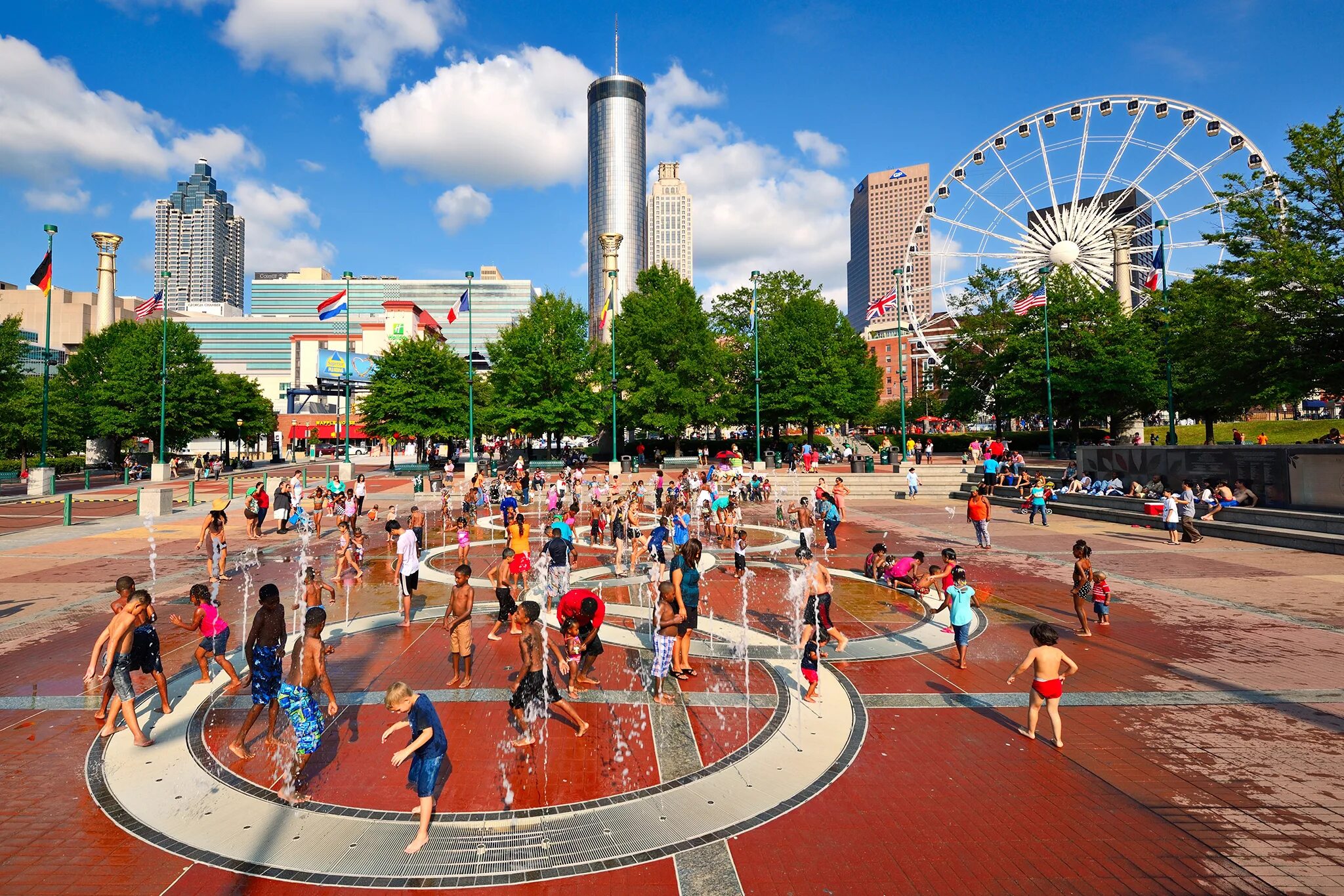 Centennial Olympic Park Atlanta. Олимпийский парк Атланты. Атланта (Джорджия). Атланта Джорджия достопримечательности.