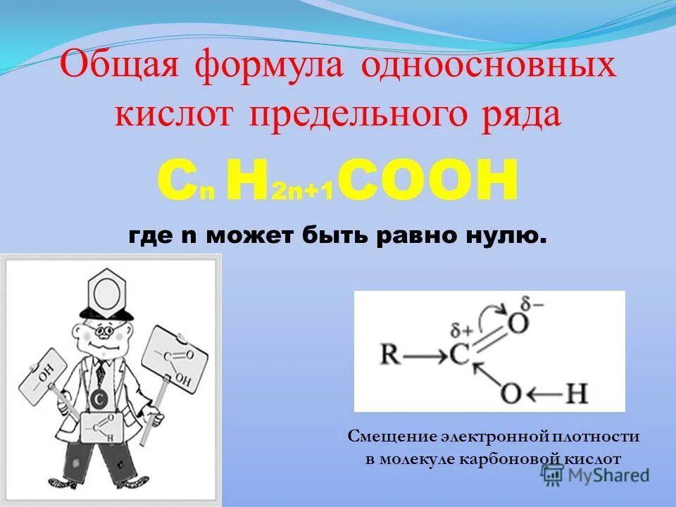 Одноосновные карбоновые кислоты получают