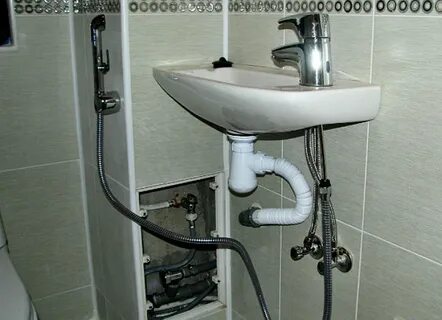 Подключение гигиенического душа к раковине