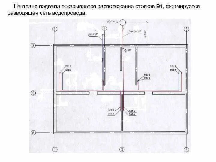 Схема с размерами проводки водопроводных труб. Схема канализационных труб в хрущевке. Разводка канализационных труб в хрущевке схема. Чертеж канализации в подвале.