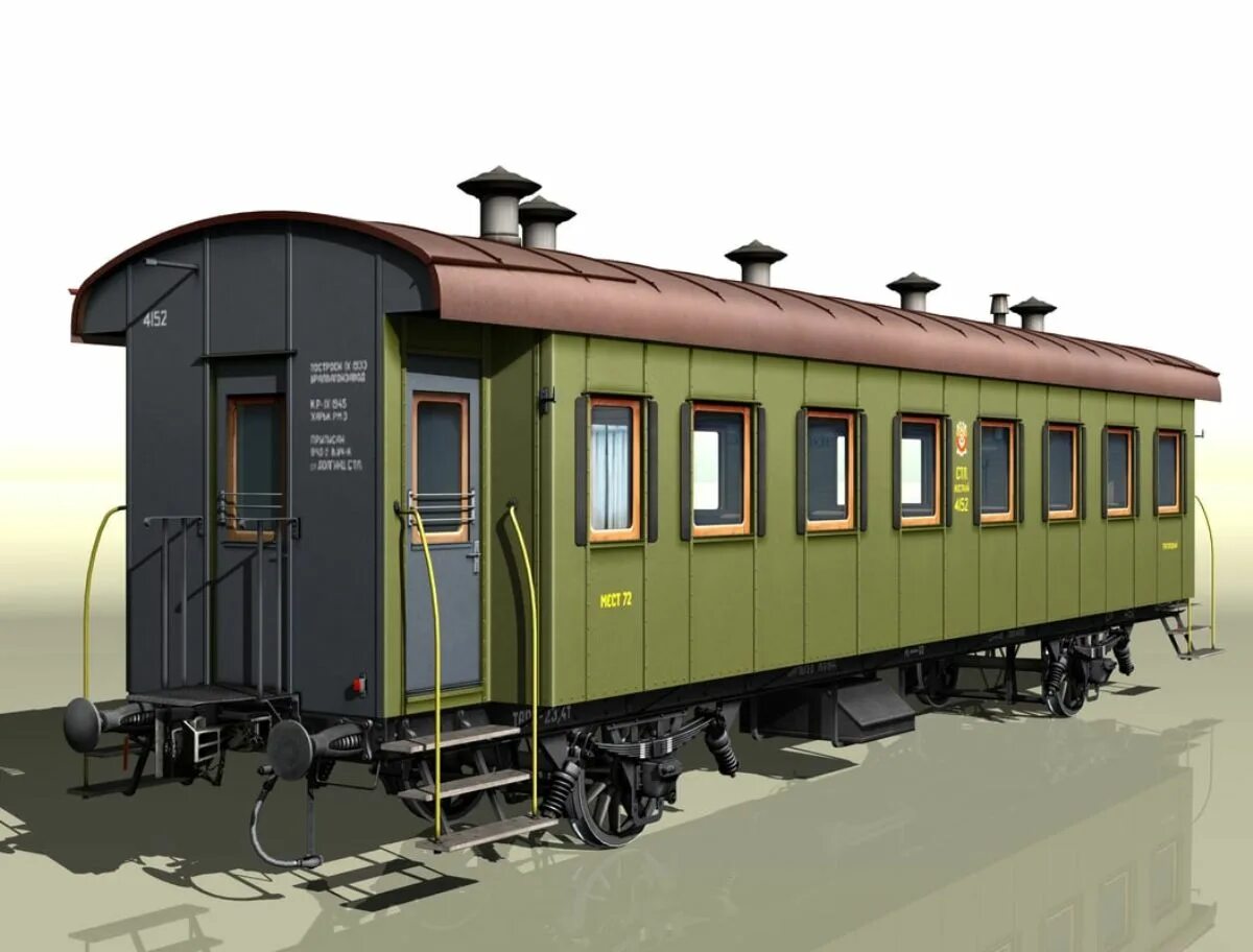 3d модель пассажирского вагона РЖД. Трехосный пассажирский вагон 1900. 2-Осный Пригородный вагон. Платформа-вагон 3d модель Step. Wagon 3