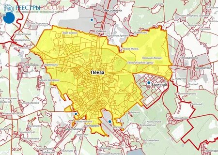 Г пенза границы