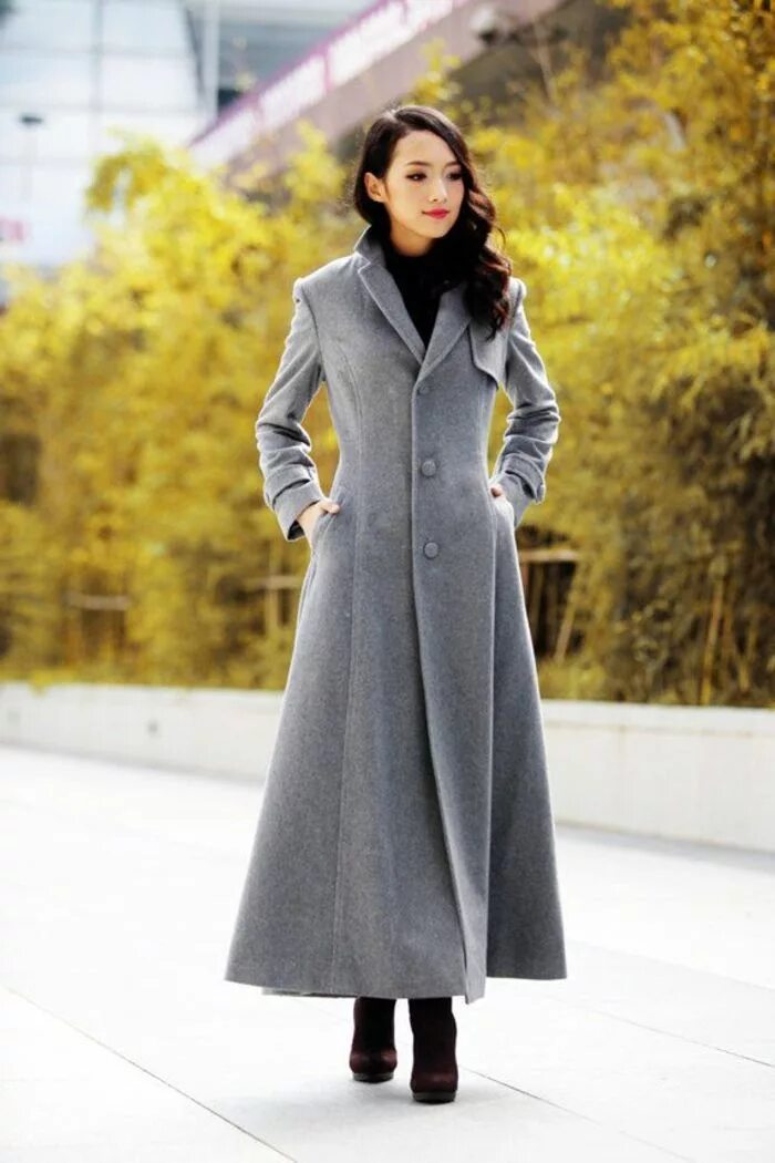 Удлиненное пальто женское. Пальто Rondo manteau. Длинное зимнее пальто женское. Длинное приталенное пальто женское. Длинное зимнее пальто.
