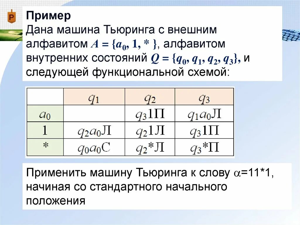 Машина Тьюринга примеры. Q2 состояние в машина Тьюринга. Машина Тьюринга таблица алгоритмов. Унарный код машины Тьюринга.