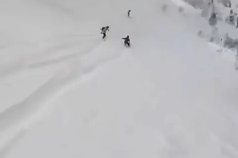 Снежная лавина в сочи