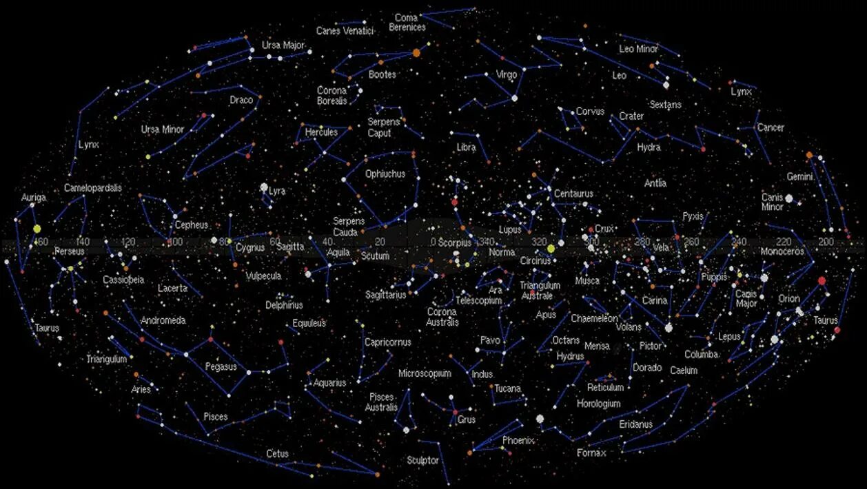 Звезды 16 карта. 88 Созвездий карта. Sky Map карта звездного неба. Звездное небо 88 созвездий. Северное полушарие звездного неба с названиями созвездий.