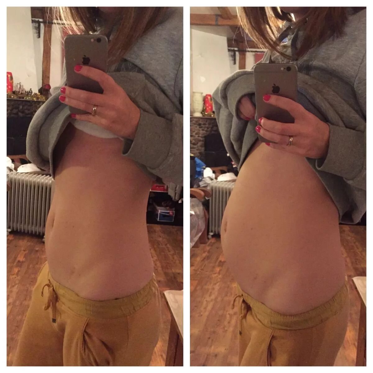 Как отличить беременную. Маленький животик на 9 месяце. Животик в 22 недели. Толстый живот или беременность.