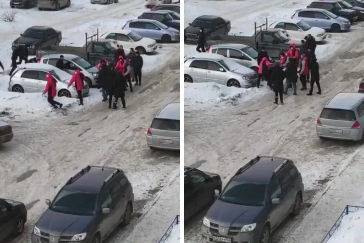 Массовая драка в Новосибирске. В Новосибирске произошла массовая драк.