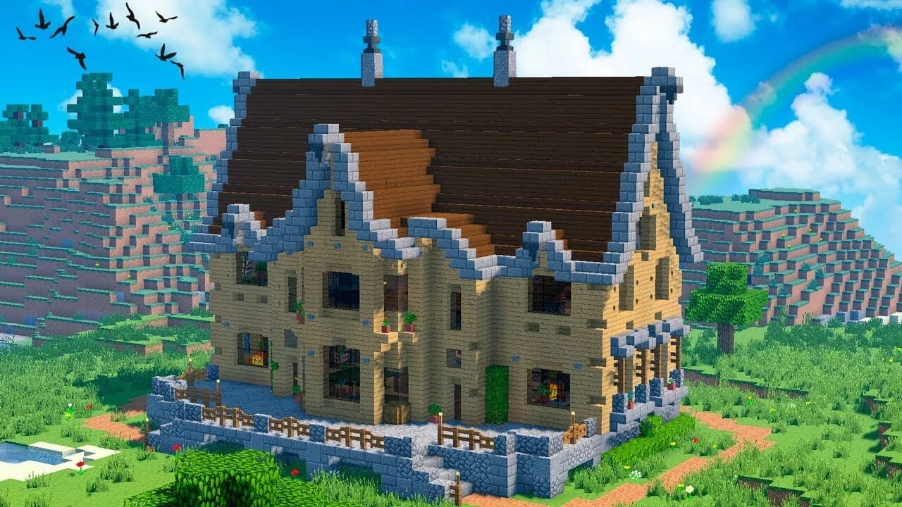 Карта огромного дома. Особняк для выживания Minecraft. Викторианский особняк майнкрафт. Дом в МАЙНКРАФТЕ. Домики для МАЙНКРАФТА.