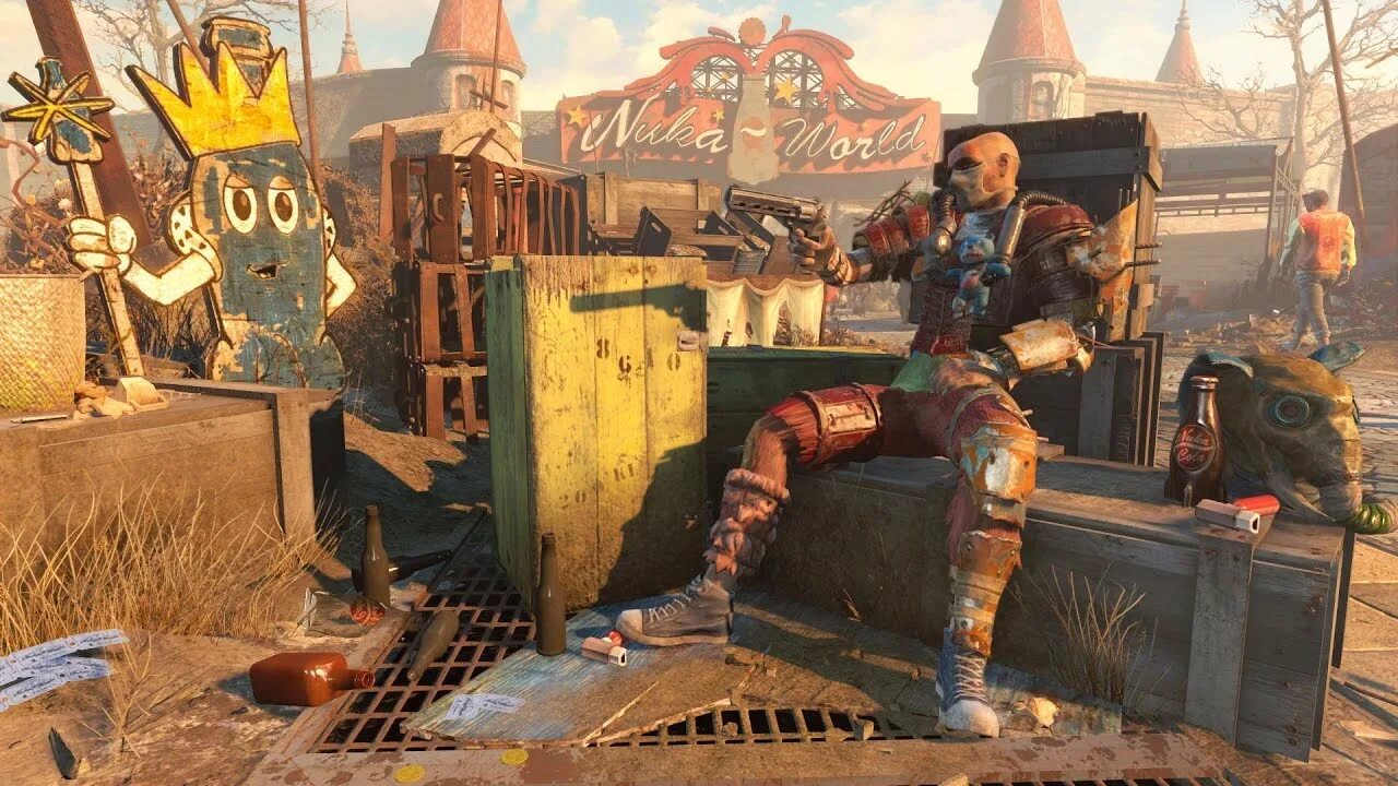 Фоллаут 4 эрл. Fallout 4: nuka-world. фоллаут 4 nuka world. fallout 4 рейдеры nuka world. fallout 4 - nuka world dlc.