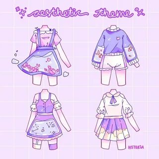 Kawaii outfits drawings