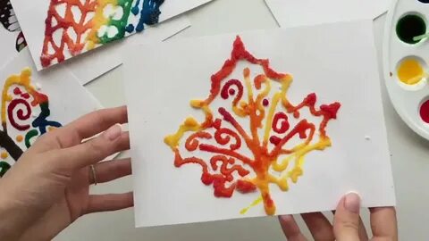 Рисуем клеем пва