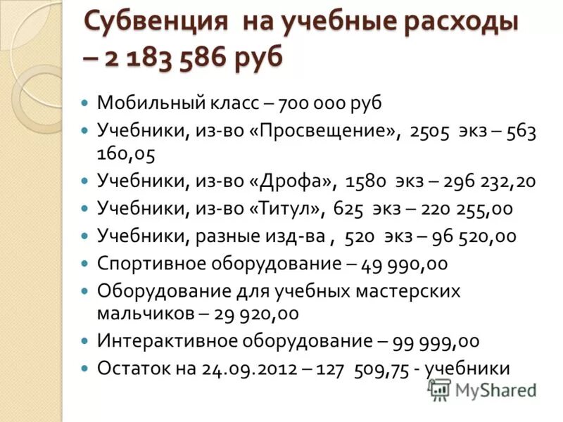 170 учебников на 20. Учебные расходы. Учебные расходы перечень. Учебные расходы в детском саду что включают. Субвенция на учебные расходы детский сад список.