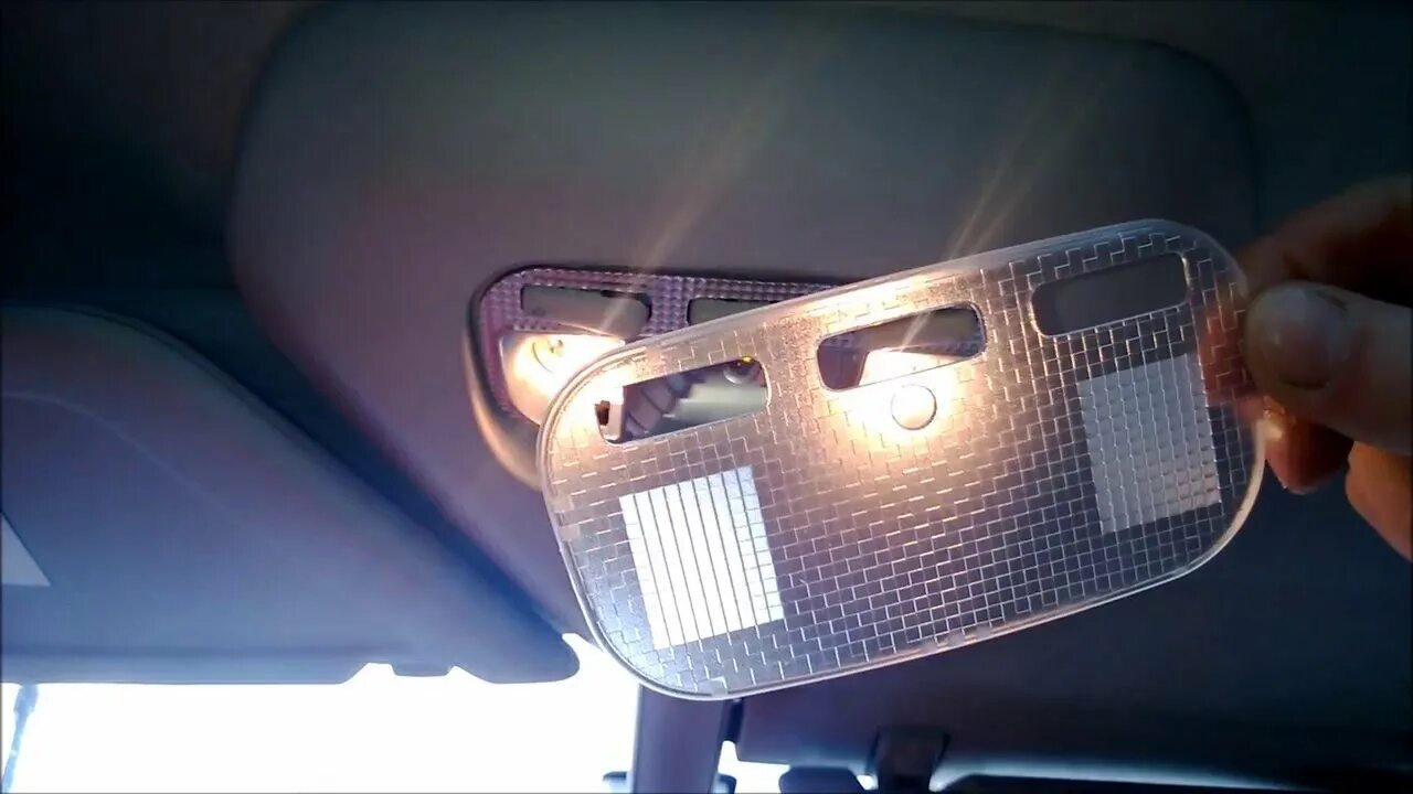 Replacement of interior lighting lamps VAZ (Lada) Kalina 1117 2004-2013