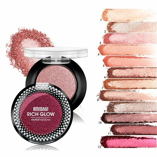 Luxvisage тени для век rich glow 5-peach-vanilla. Тени д/век компактные rich glow lux visage. Luxvisage rich glow. Тени для век `luxvisage` rich glow тон 1 champagne. Лв тени д/век luxvisage rich glow 2г, тон 1 (шампанское) / 4.