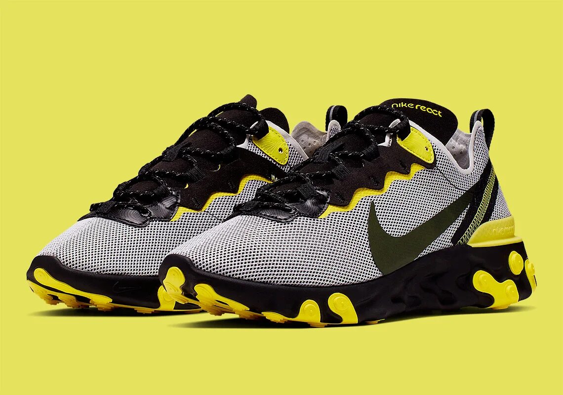 Найк реакт. Найк реакт 55. Nike React element 55. Кроссовки Nike React element 55 'Soft Yellow', желтый. Кроссовки Nike React element 55 se White Yellow.