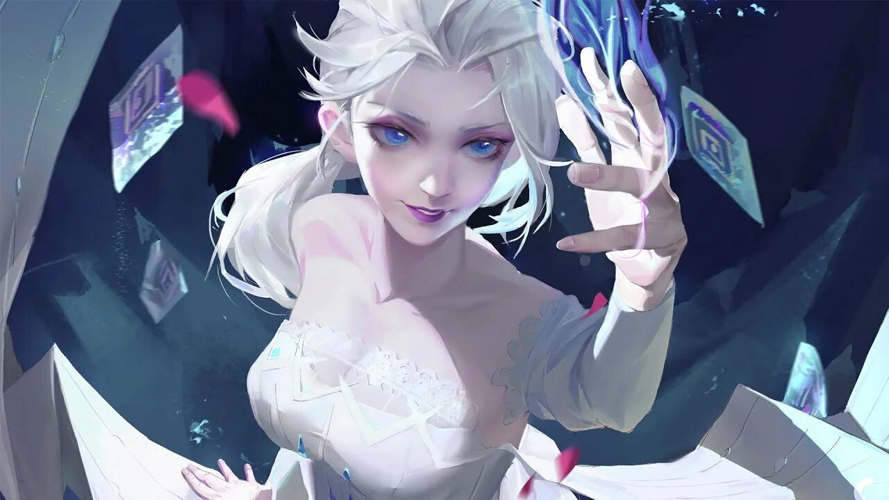 Frozen spider lily art