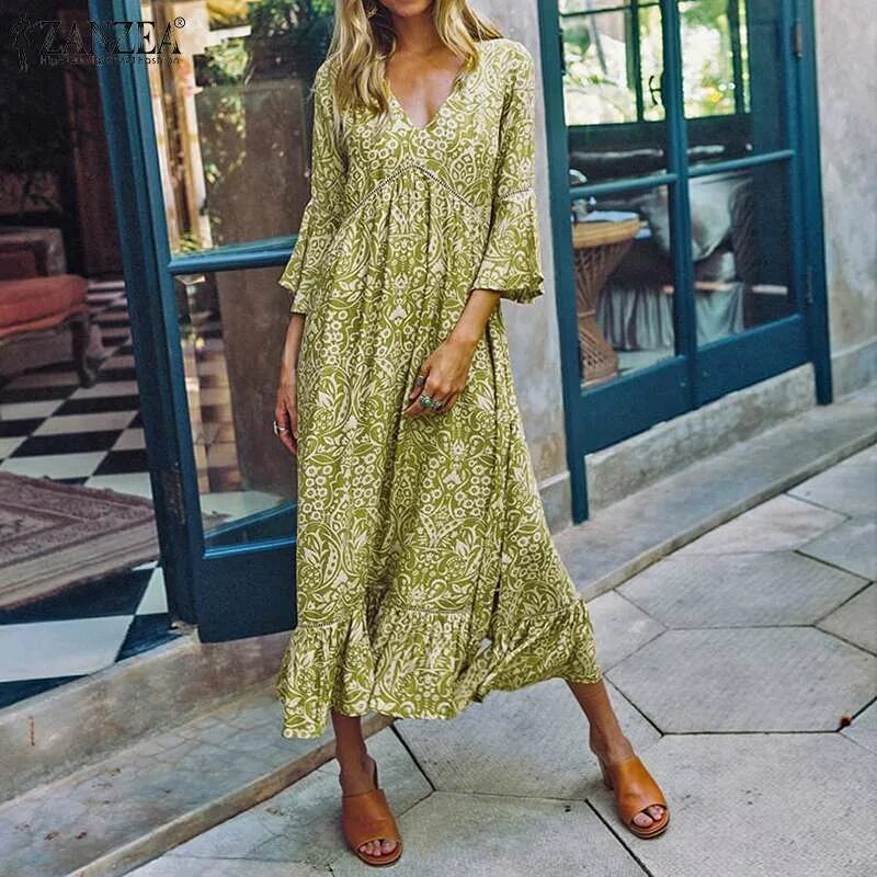 Летние платья бохо. Платье в стиле бохо. Платье бохо макси. Летние сарафаны в стиле бохо. Zanzea платья бохо.