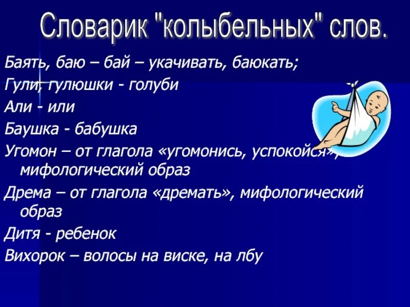 Баю бай слова колыбельной. Презентация на тему Колыбельная. Колыбельные песни презентация. Колыбельная текст. Колыбельные кратко