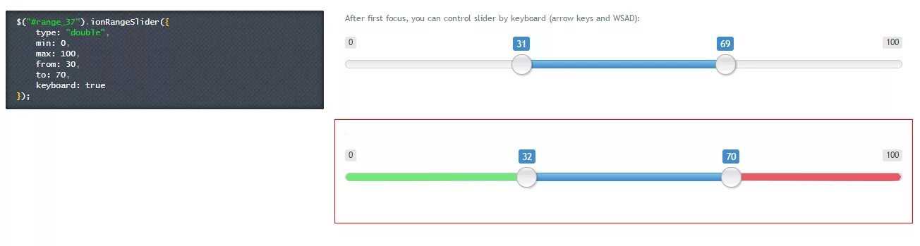 Input ползунком