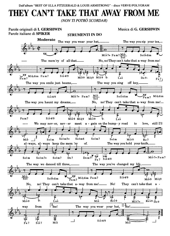They can't take that away from me Ноты. Non ti scordar di me Ноты. They can't take that away from me Ноты джазового стандарта. They cant take Ноты. Песня can t take