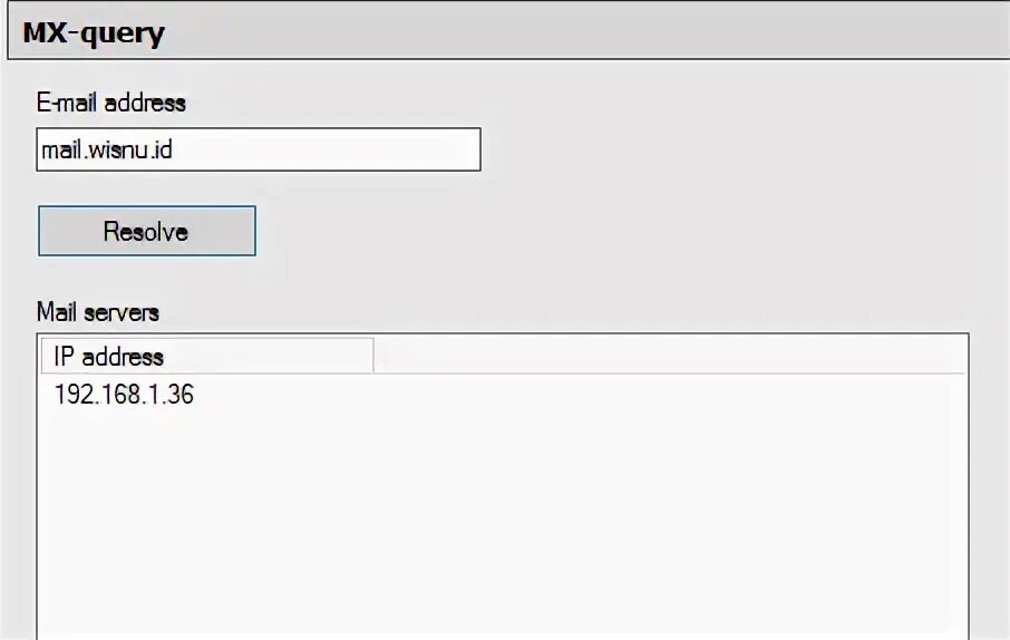 Адреса сервера mail. Адреса сервера mail