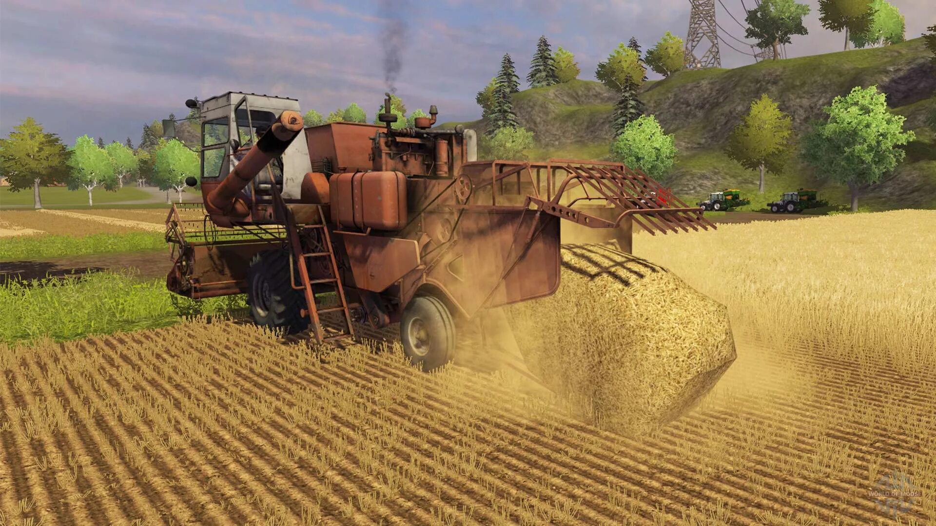 Как играть в фарминг симулятор. Комбайн Нива для Farming Simulator 2013. Подборщик для комбайна Нива для Farming Simulator 2013.