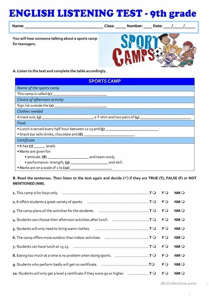 Illness vocabulary worksheet. Sport worksheets 8 класс. Activity for listening skills. Задания по теме спорт на английском языке. Listening activities.