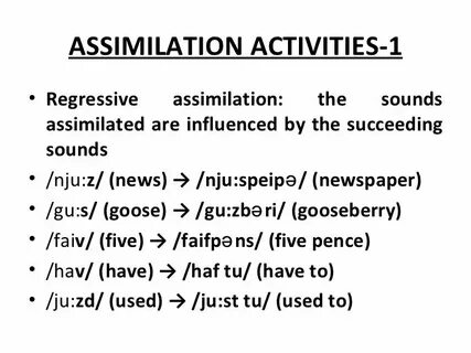 Assimilation in english phonetics