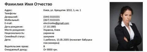 Резюме тендер