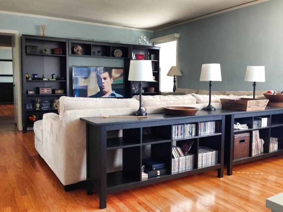 In the middle of the room