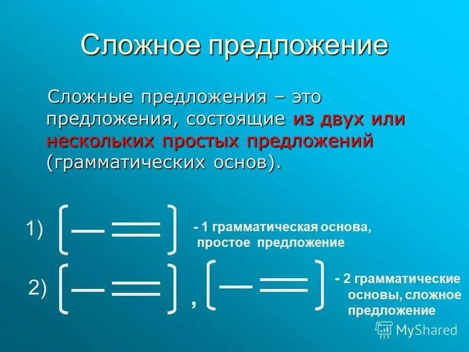 Сложные предложения нужно составить