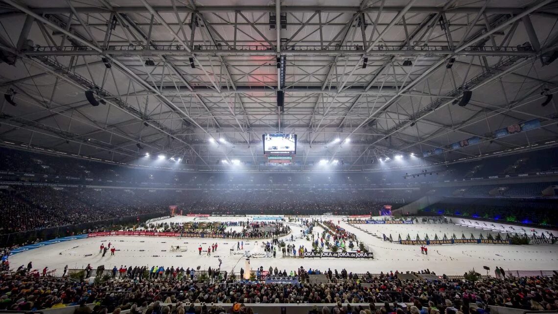 Дейз биатлон Арена тоннель. Narva Biathlon Arena. Arena v