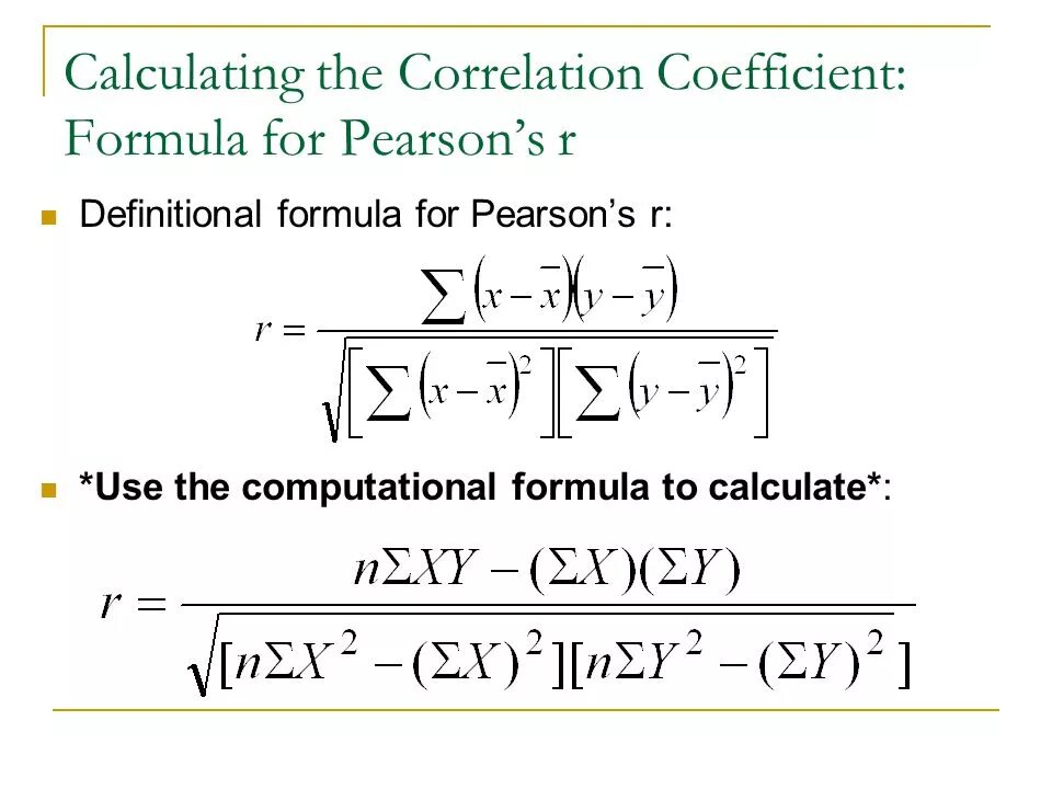 Pearson&#039;s correlation. Pearson&#039;s correlation