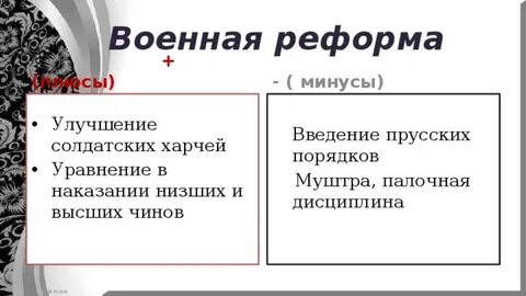 Реформа минусы