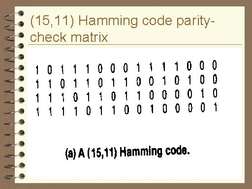 Код 15 5. Hamming code. Код Хемминга 15 11. Проверочная матрица кода Хемминга. Порождающая матрица кода Хемминга 15 11.