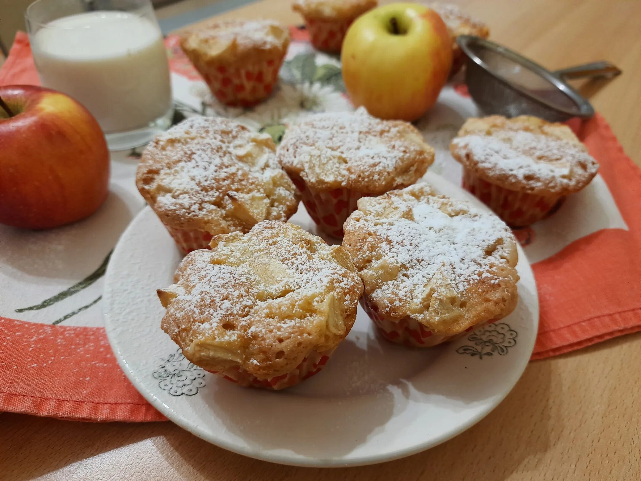 Рецепт кекса с яблоками