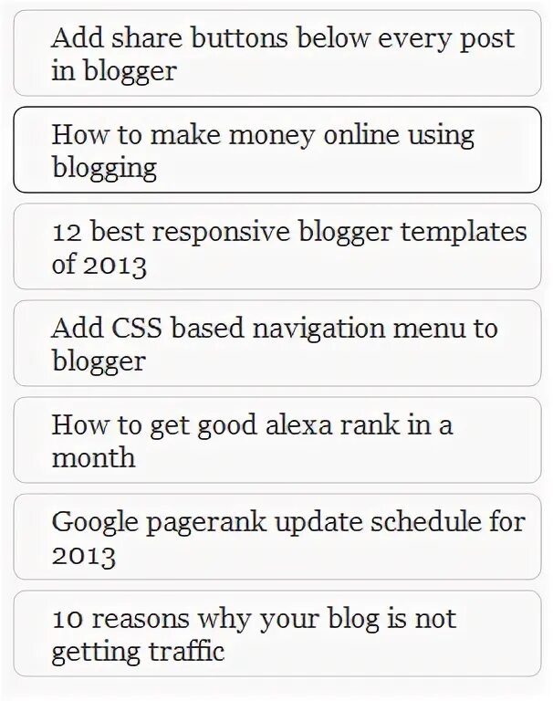 Post widget type. Post widget type