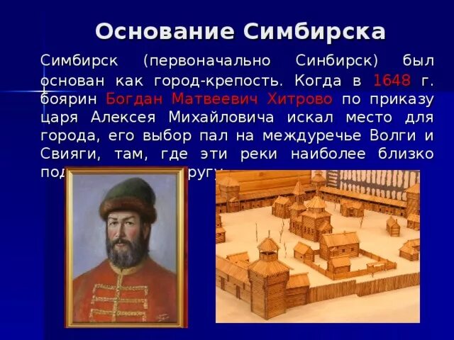 Синбирск - Симбирск. Основание Симбирска. История Симбирска. Писатель симбирска